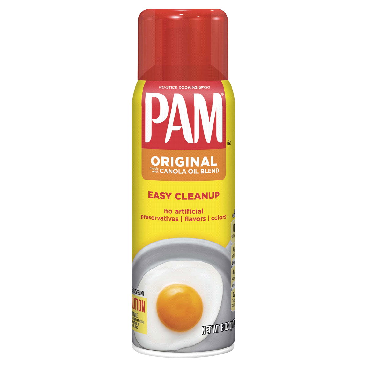 Pam The Original No-Stick Cooking Spray, 6 Oz